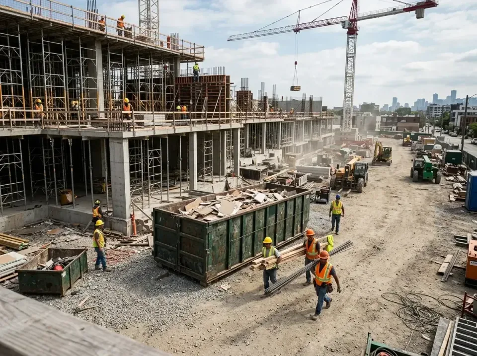 commercial-construction-site-w-002 — frequently asked questions, Low Cost Construction Dumpster Rental in Cambridge, MN